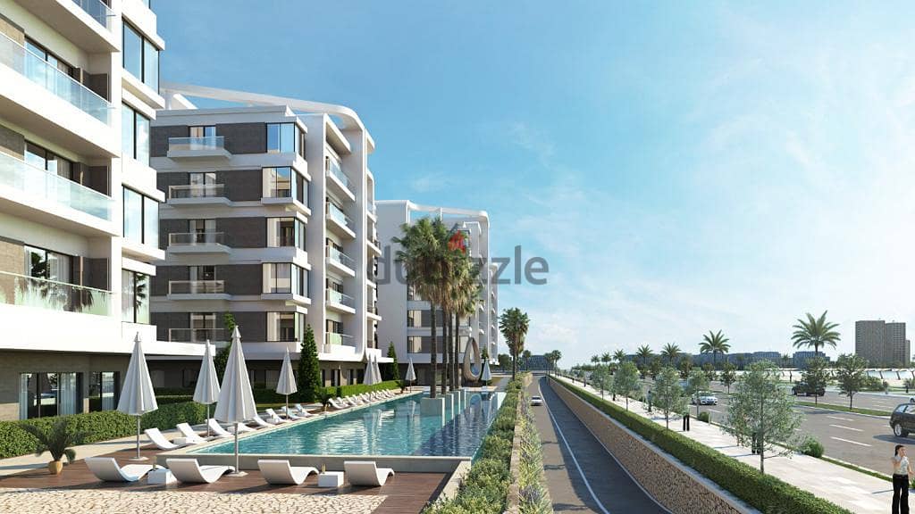 Ground floor apartment, 160 meters, with a garden of 108 meters, with a 10% down payment, view of the lakes and landscape, in front of the Internation 8