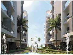 A 3-bedroom sea apartment with a view of lakes, at a discount of 40% for the first cash, in a fully-serviced residential compound in the Delta, with t
