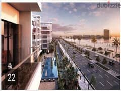 194 meter apartment with a distinctive view on the pool at a 13% discount in the first compound in New Mansoura with the most powerful developer in Eg