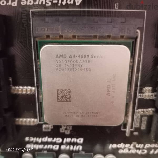 بندل AMD A4000+رام 4سرعه1300+كارت شاشه داخلي متوسط 4