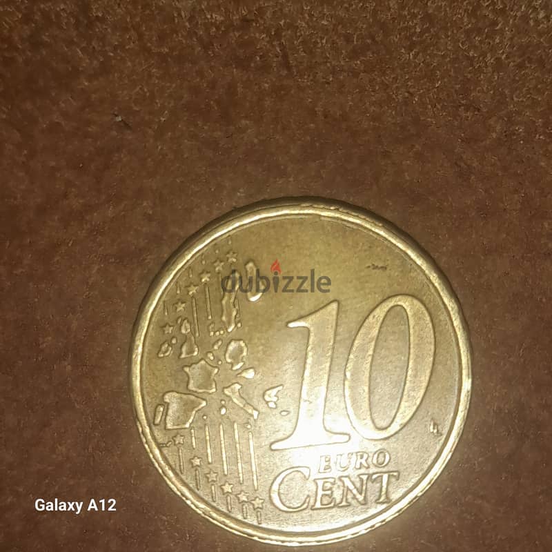 عشرة سنت إيطالي لي سنة 2002 1