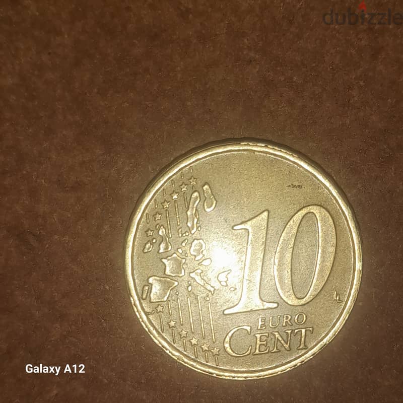 عشرة سنت إيطالي لي سنة 2002 3