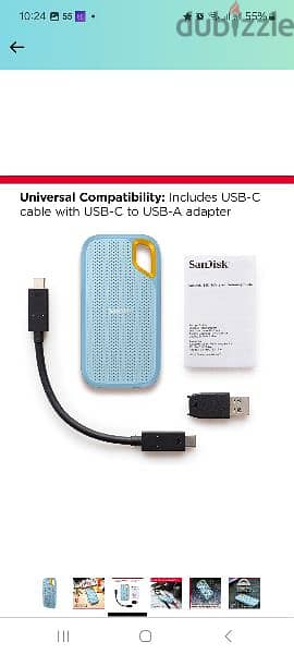 Sandisk extreme  portable ssd 1Tb. 1050 MB/s 3