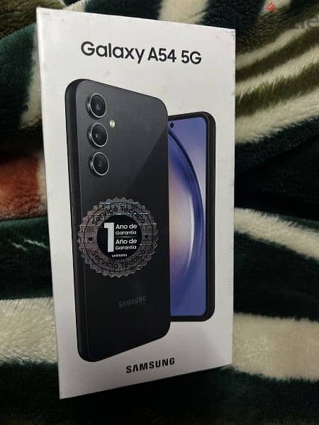 Galaxy A54 5G dual sim 256/8G Blacجديد متبرشم سامونج a54 0