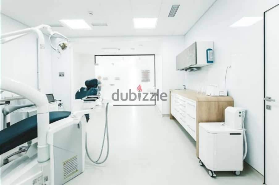 Clinic for sale, direct view, on the eastern axis, in installments over 9 years, in Downtown, the Administrative Capital 6