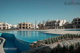 فيلا للبيع بالتقسيط على الاجون مباشرة في مكادي باى اورسكوم الغردقة Villa special location on lagoon for sale in Makadi bay by Orascom Hurghada 0