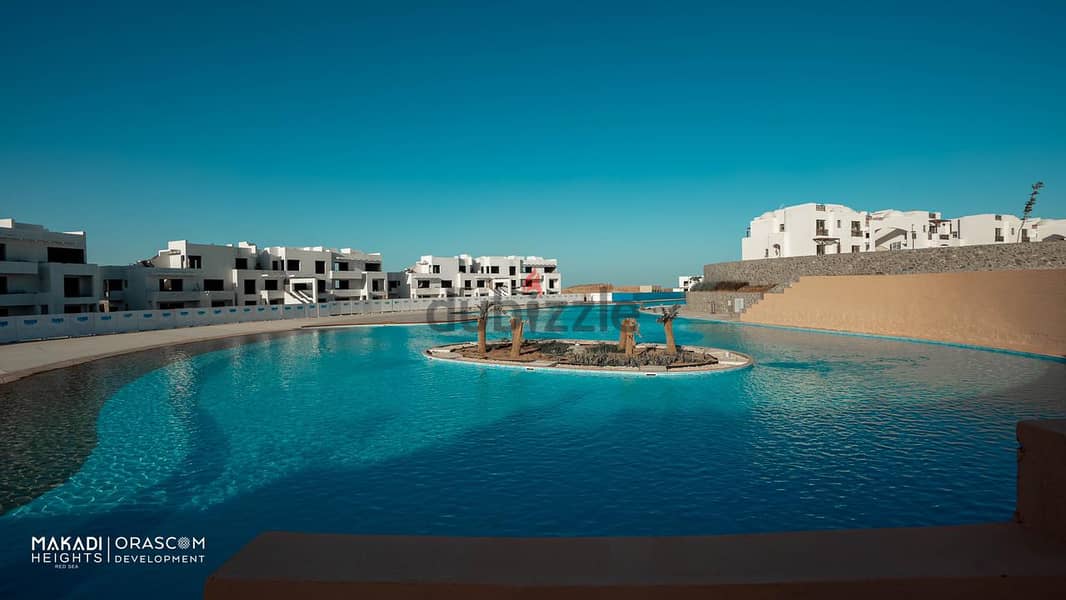فيلا للبيع بالتقسيط على الاجون مباشرة في مكادي باى اورسكوم الغردقة Villa special location on lagoon for sale in Makadi bay by Orascom Hurghada 1