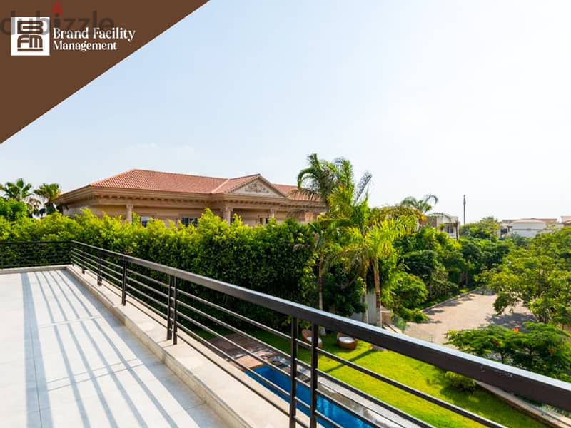 Premium Villa fully furnished with ACs in Palm Hills New Cairo for rent to the  highest level فيلا مفروشة في بالم هيلزالقاهرة الجديدة 4