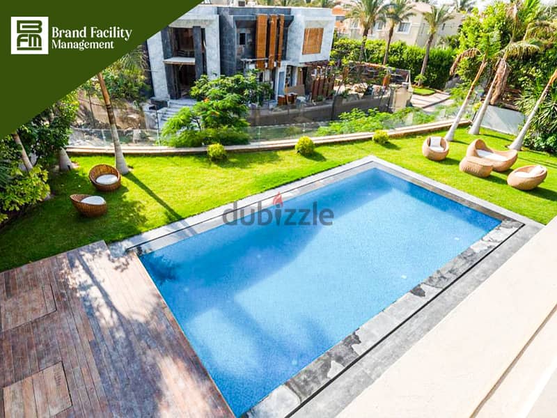 Premium Villa fully furnished with ACs in Palm Hills New Cairo for rent to the  highest level فيلا مفروشة في بالم هيلزالقاهرة الجديدة 7