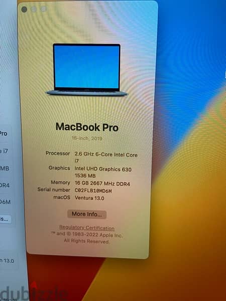 Apple MacBook Pro 2019 core i7 16GB ram 512ssd 16”inch Vega 4G 5