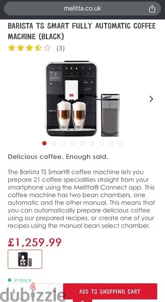 Melitta Barista TS Smart coffee machine 1