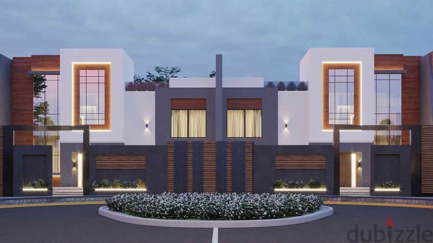 10% down payment and 6 years in installments for a unique independent villa with a garden in Solimar Green Compound, Sheikh Zayed 2