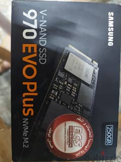 Samsung 970 EVO plus 256GB SSD NVMe M. 2