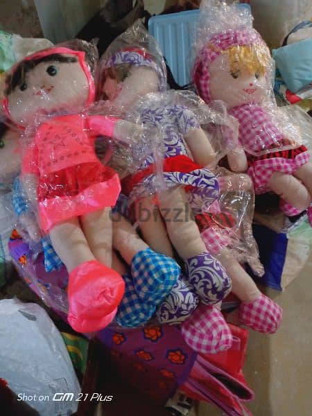 Six brand-new dolls are for sale. 1