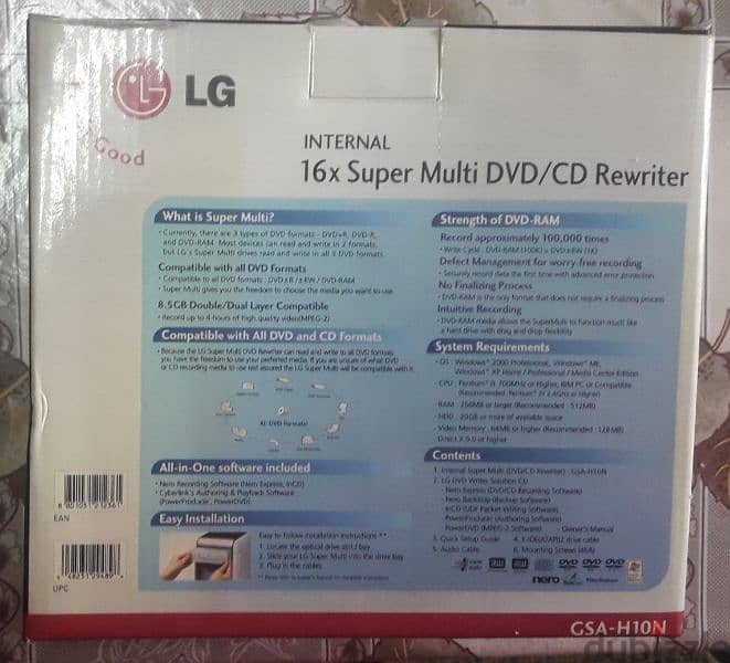 CD/DVD ROM . . LG  جديد لم يستخدم ماركة 1