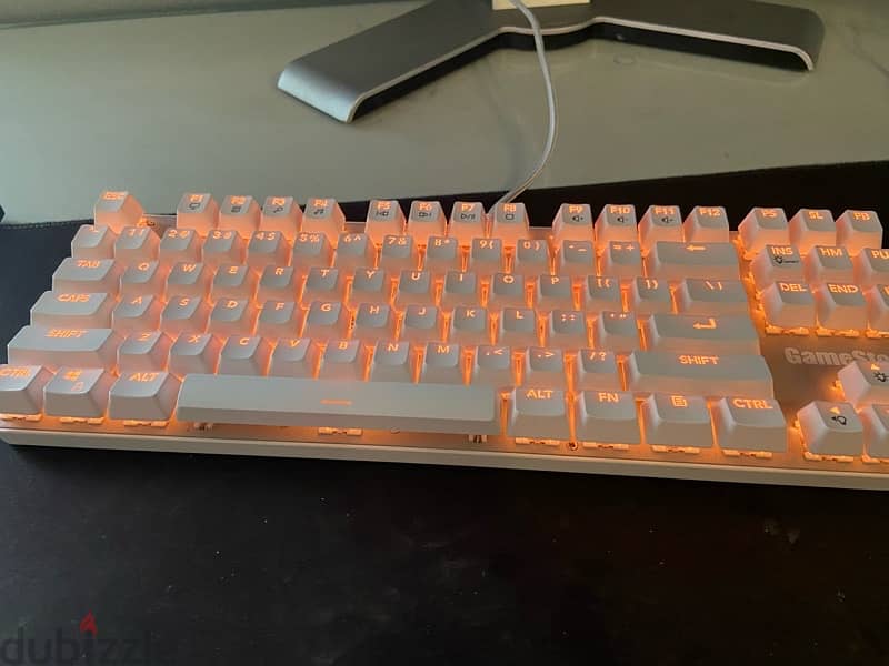 keyboard white full rgb brown switches 5
