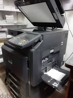 ماكينة تصوير وطباعة كيوسيرا 3551ci ألوان مع ٣ عبوات حبر أسود