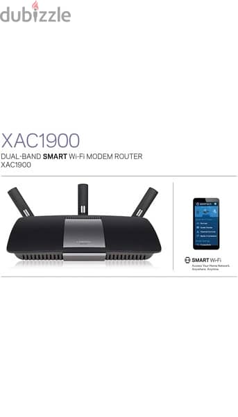 LINKSYS XAC1900 DUAL BAND SMART Wi Fi MODEM ROUTER with ADSL 1