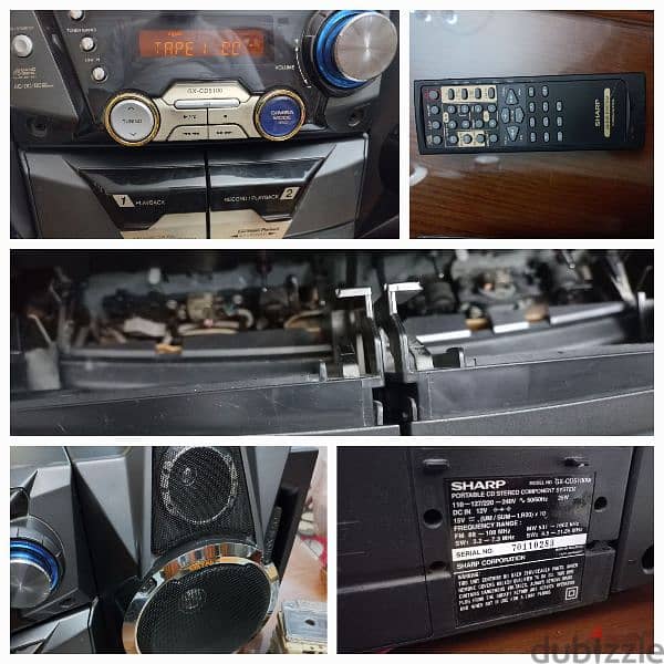 Sharp CD /Cassete/Radio -Stereo Player صناعة ماليزي 1