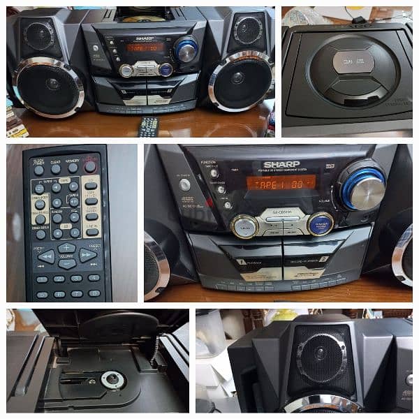 Sharp CD /Cassete/Radio -Stereo Player صناعة ماليزي 2
