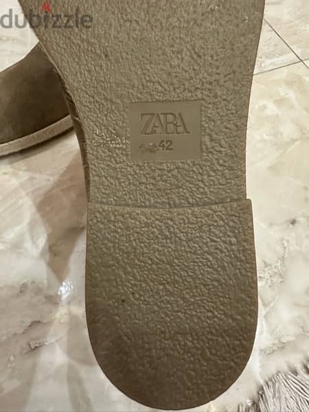 42 Zara Suede Boots بوت زارا جلد طبيعي مقلوب 4