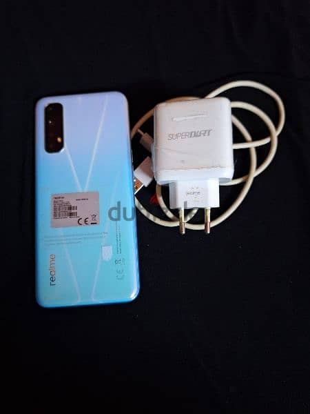 Used Realme 7 with phone charger and its box 1
