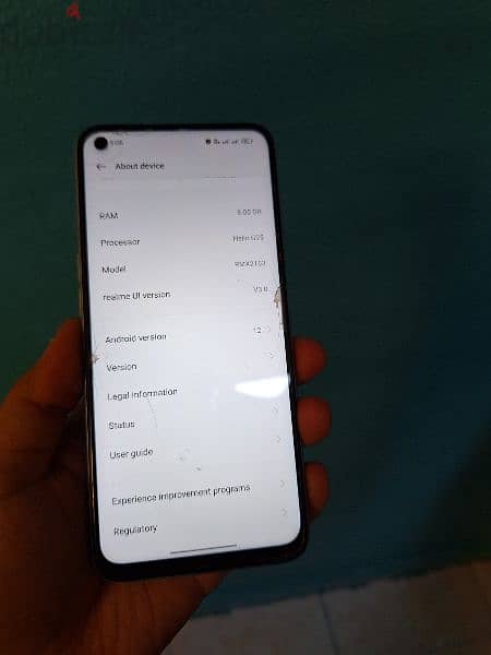 Used Realme 7 with phone charger and its box 2