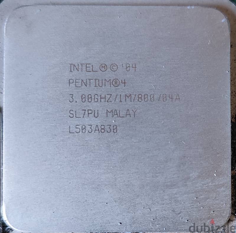 intel pentium 4 cpu 3.00ghz + fan(cooler) 0