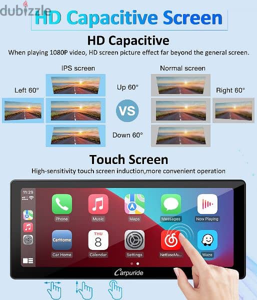 Carpuride W103 2024 Newest Upgrade 10.3 Inch Full HD Touch Screen 7