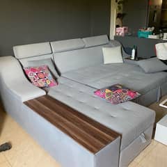 2 couch’s used 1 month only gray color , 1 sofa bed and 1 storage 0