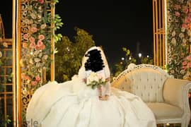 فستان زفاف مع الطرحه 0