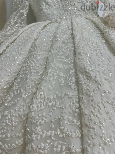 فستان زفاف مع الطرحه 4