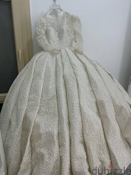 فستان زفاف مع الطرحه 6