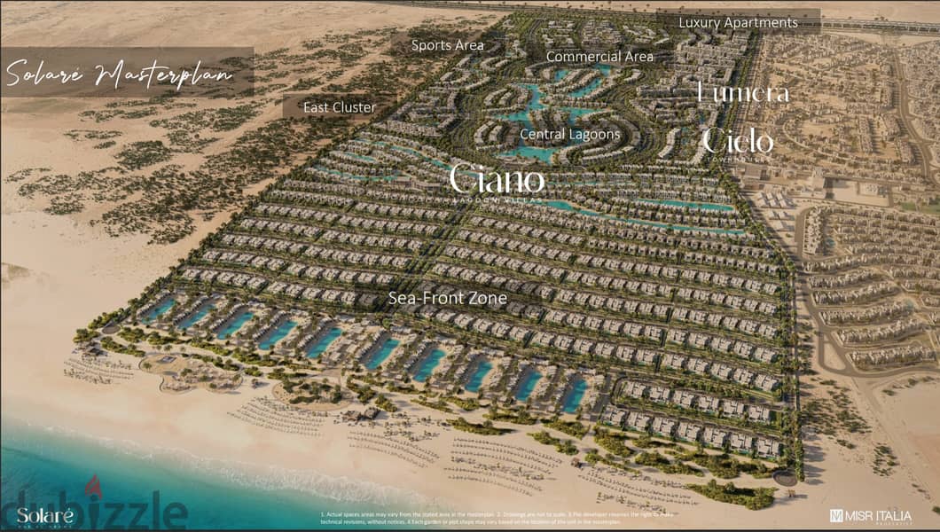 0% DP Two story 3Bs Villa standalone Special in Solare north coast , ras elhekma bay BUA 207m² Land area355.8m  installment to 8 years fully finished 7