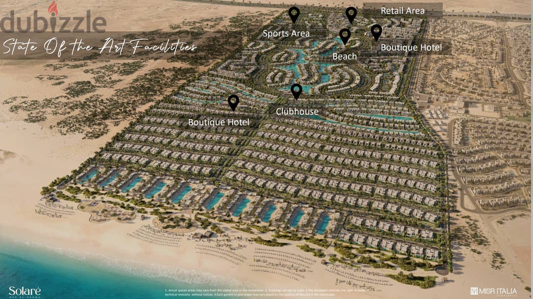 0% DP Two story 3Bs Villa standalone Special in Solare north coast , ras elhekma bay BUA 207m² Land area355.8m  installment to 8 years fully finished 10