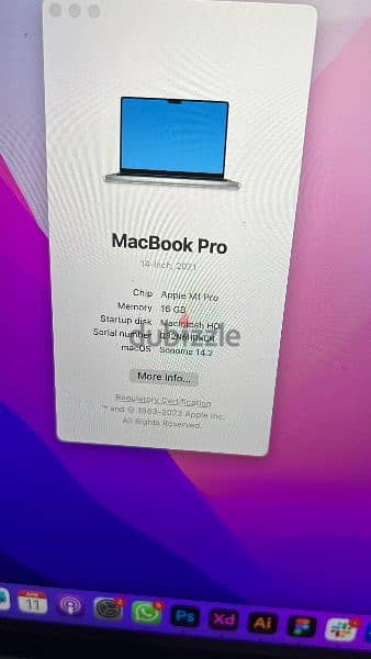 Macbook Pro M1 Pro ( 2021 ) 16GB 1TB Silver 7