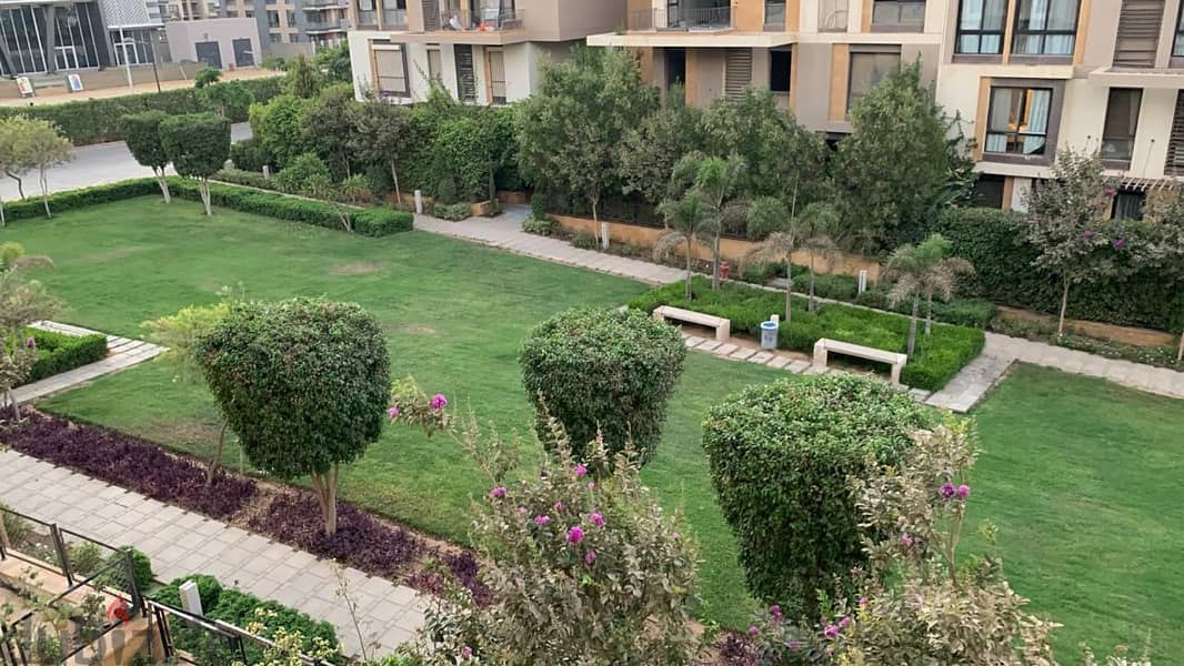semi furnished duplex with garden for rent in Eastown Sodic New Cairo 7