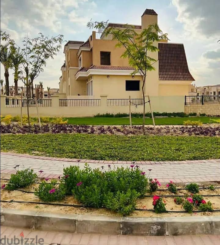 S Villa للبيع 212م بحديقة خاصه بمقدم 860 الف فقط في كمبوند sarai 13