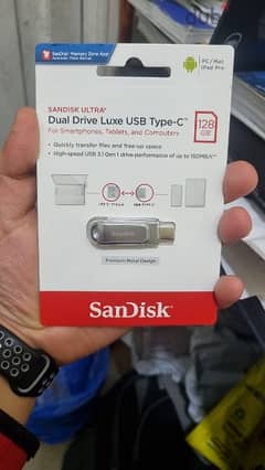 sandisk ultra Dual Drive Luxe USB Type-C 128g 0