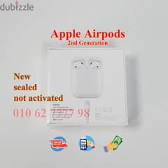 Apple Airpods 2 2nd جديد متبرشم ضمان الوكيل