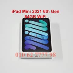 iPad Mini 6 / 6th 2021 64GB WiFi Gray جديد متبرشم ضمان الوكيل
