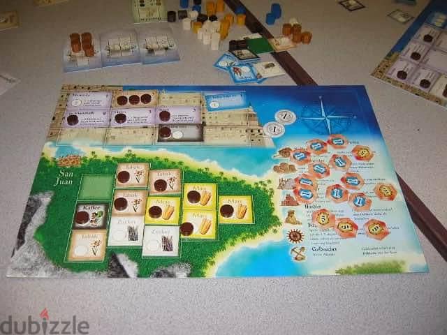 Puerto Rico Boardgame ( missing few wooden pieces easily replacable)1 4