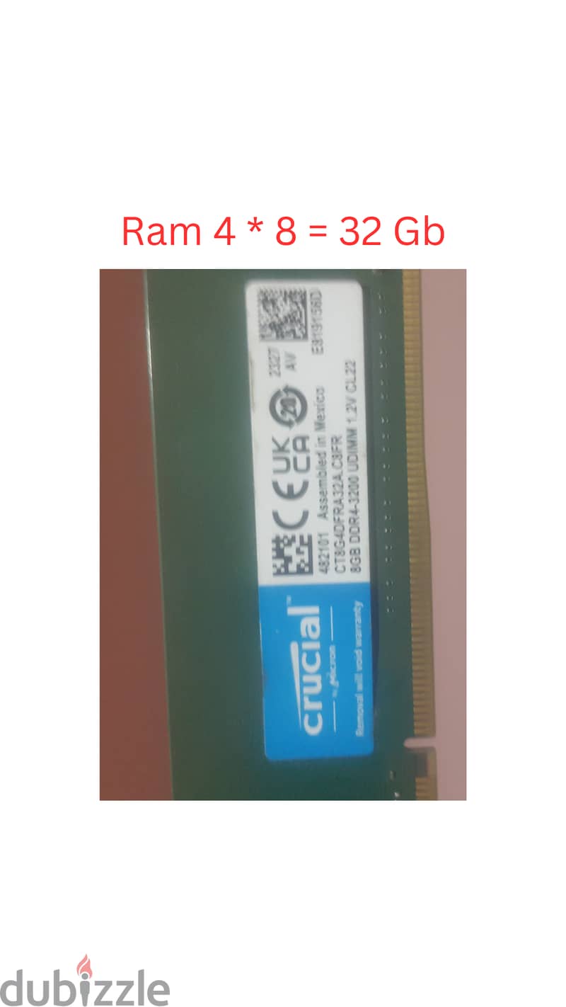 تجميعة جيمينج  بالكامل Gen 4*4 )( PCIE 4) ) + رام 32 جيجا 3200 15