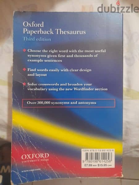 Oxford PaperBack Thesaurus 1