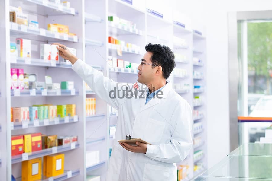 A pharmacy for sale serving 114 clinics in installments over 7 years on a main square in the New Administrative Capital 1