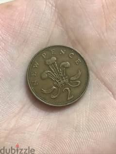 One Rare Error Coin 1971 "New Pence 2" Elizabeth II