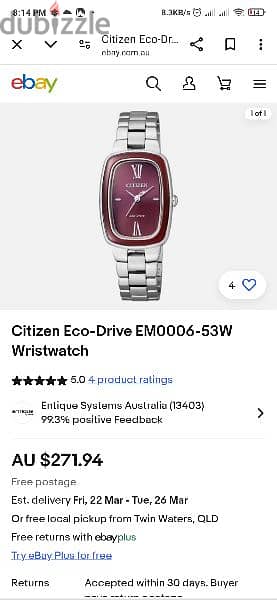 citizen Eco drive 6