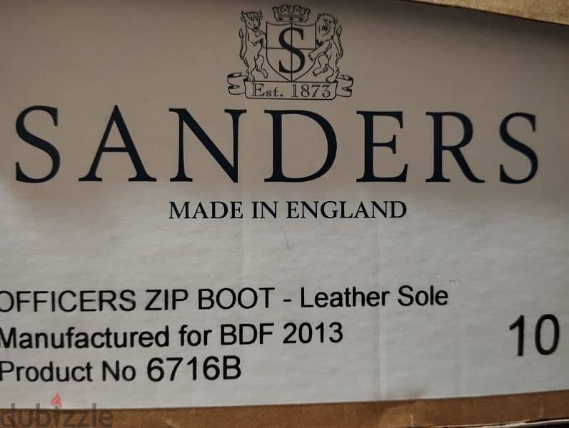 حذاء sanders انجليزي جلد طبيعي اصلي 3
