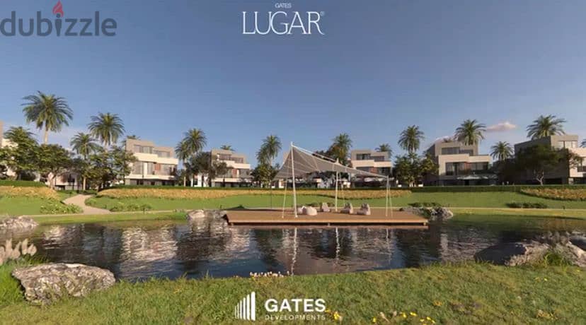 شقة للبيع بمقدم 5% في كمبوند لوجار زايد الجديدة Lugar New Zayed Compound بالقسط على 8 سنوات View on lakes 2