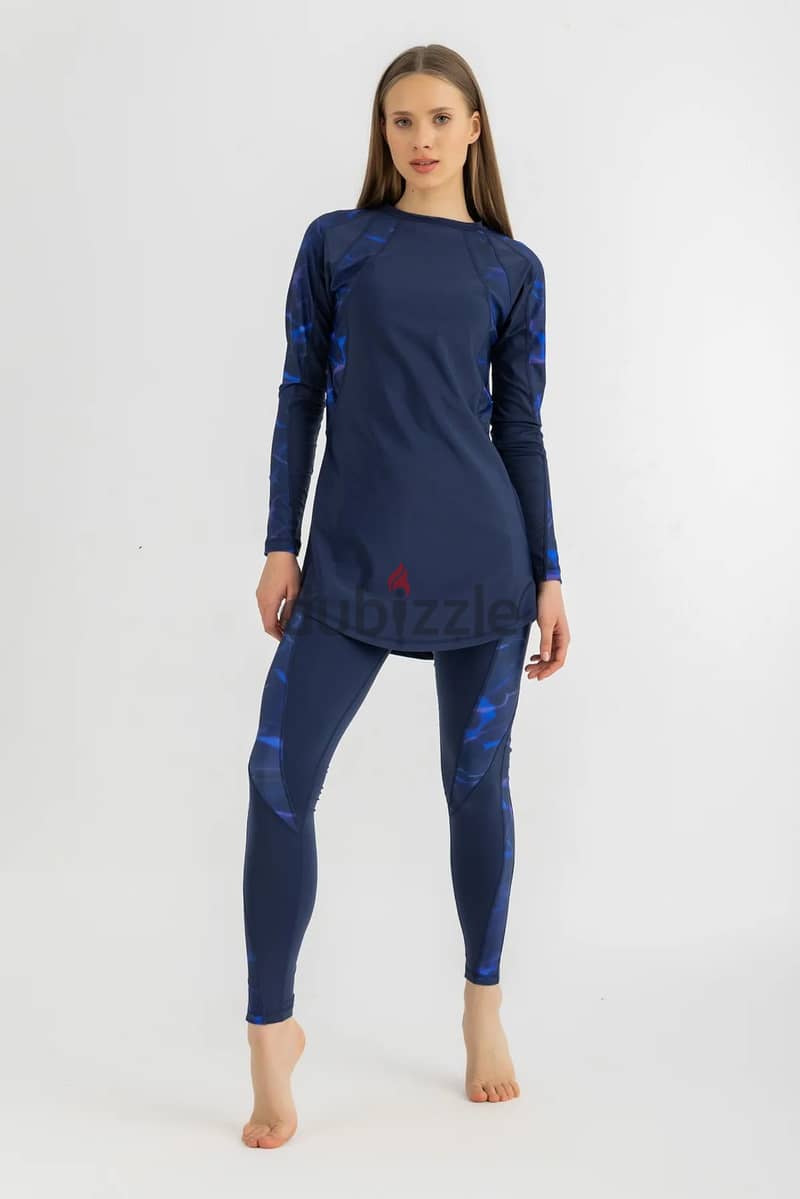 Asymmetrical basic swimsuit midnight blue - LIBRA-size medium(65 Kg) 4